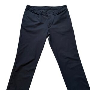 Lululemon Mens Commission Pant Black 5 Pocket Tech Trousers  34x32